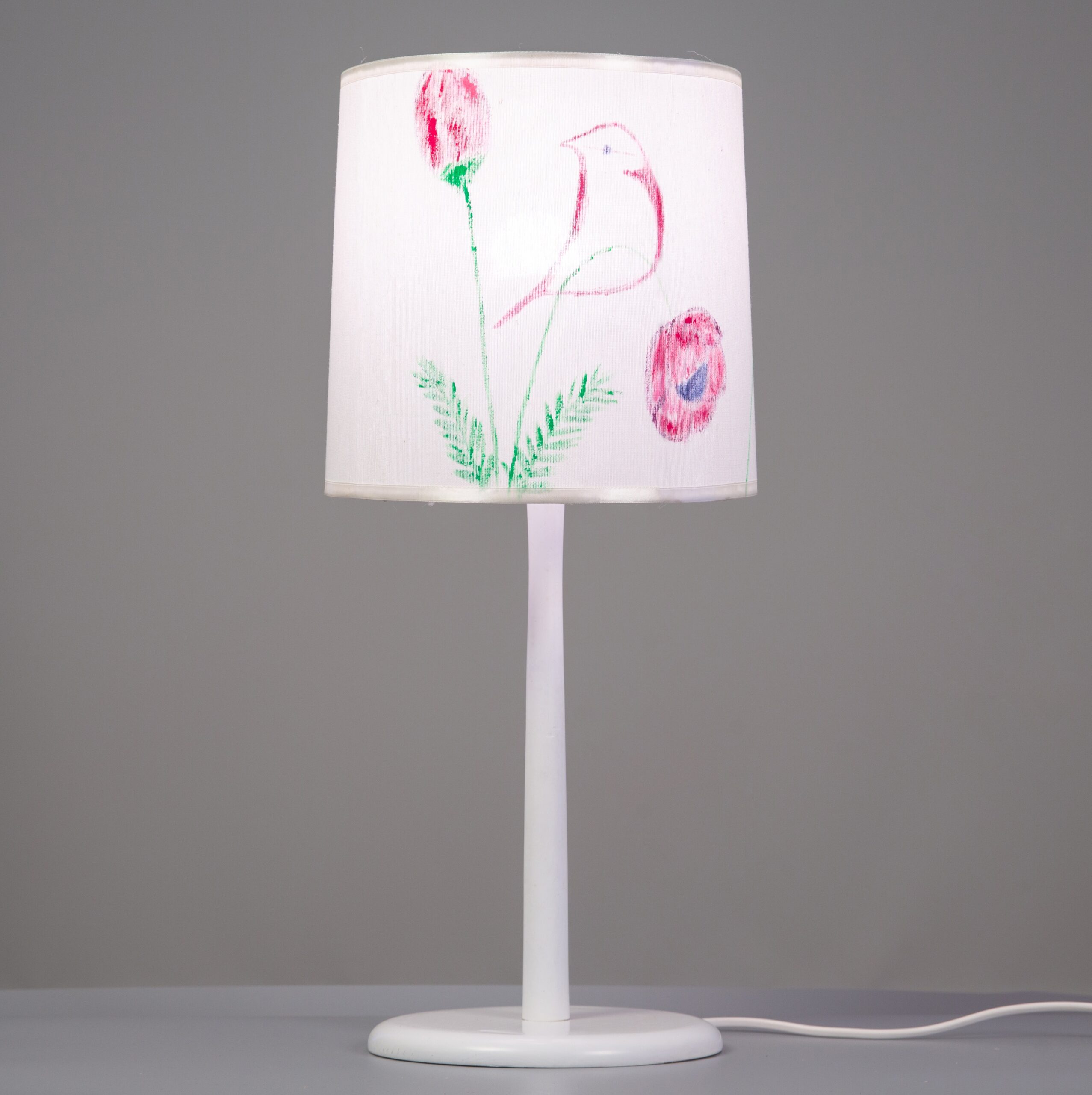 Đèn bàn gỗ chú chim mùa xuân BG006, đèn trang trí nội thất, đèn để bàn phòng ngủ