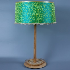 Đèn bàn gỗ góc phương Đông BG011, đèn trang trí nội thất, đèn để bàn phòng ngủ