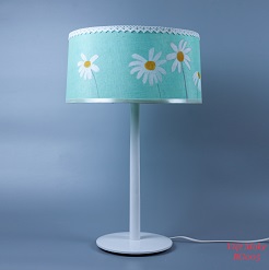 Đèn bàn gỗ hoa cúc Daisy, đèn BG005 trang trí nội thất, đèn để bàn phòng ngủ