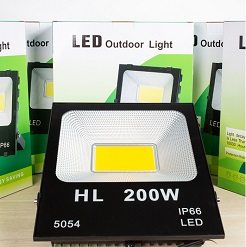 Đèn Led pha HL 200w đủ công suất, đèn sân vườn, đèn pha led giá rẻ