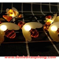 Dây đèn led đom đóm 12 mét 100 bóng, dây đèn trang trí ngoài trời, trong nhà 6